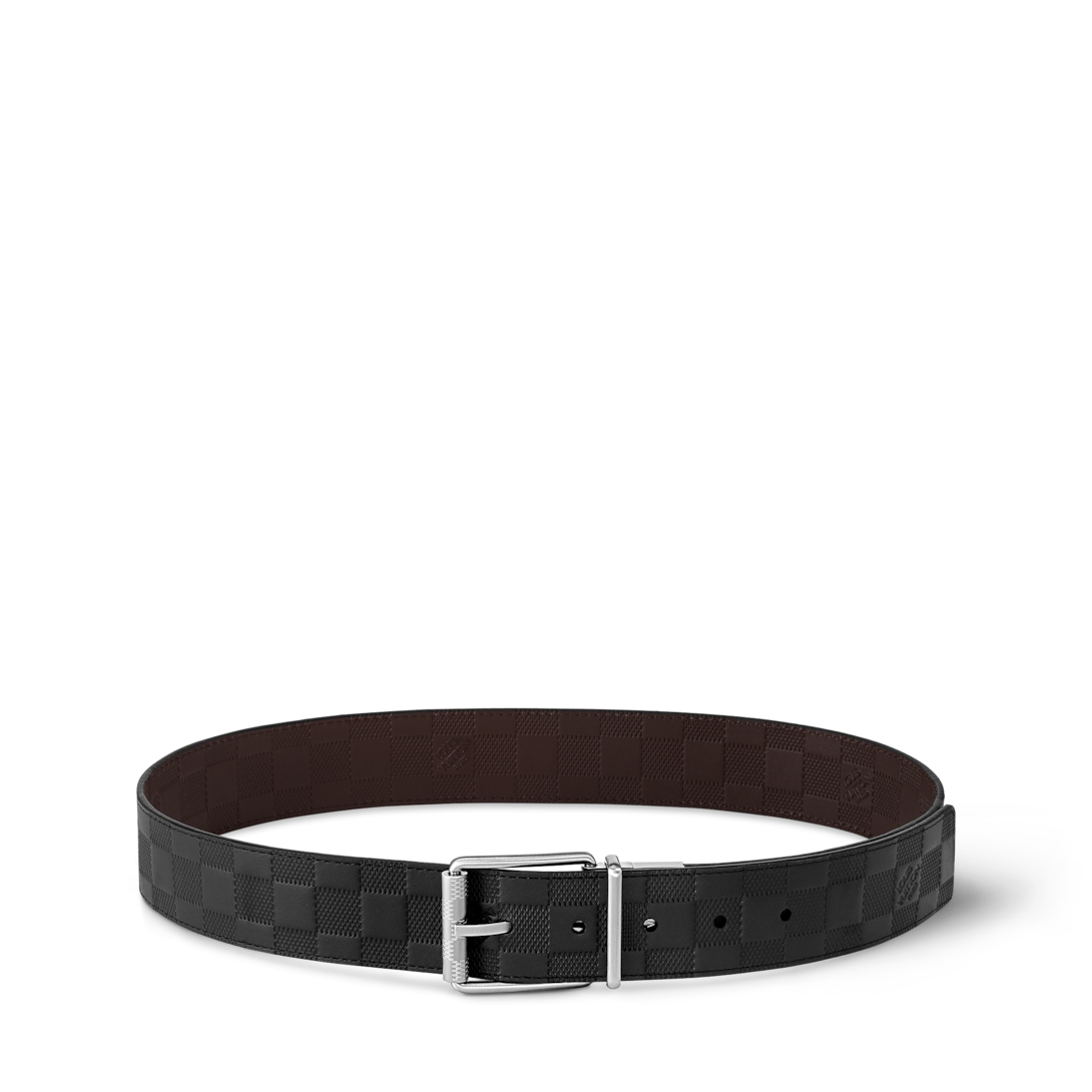 【XIN】LOUIS VUITTON リバーシブルベルト M9150/85 Damier Print 40MM Reversible Damier Infini Leather - Men